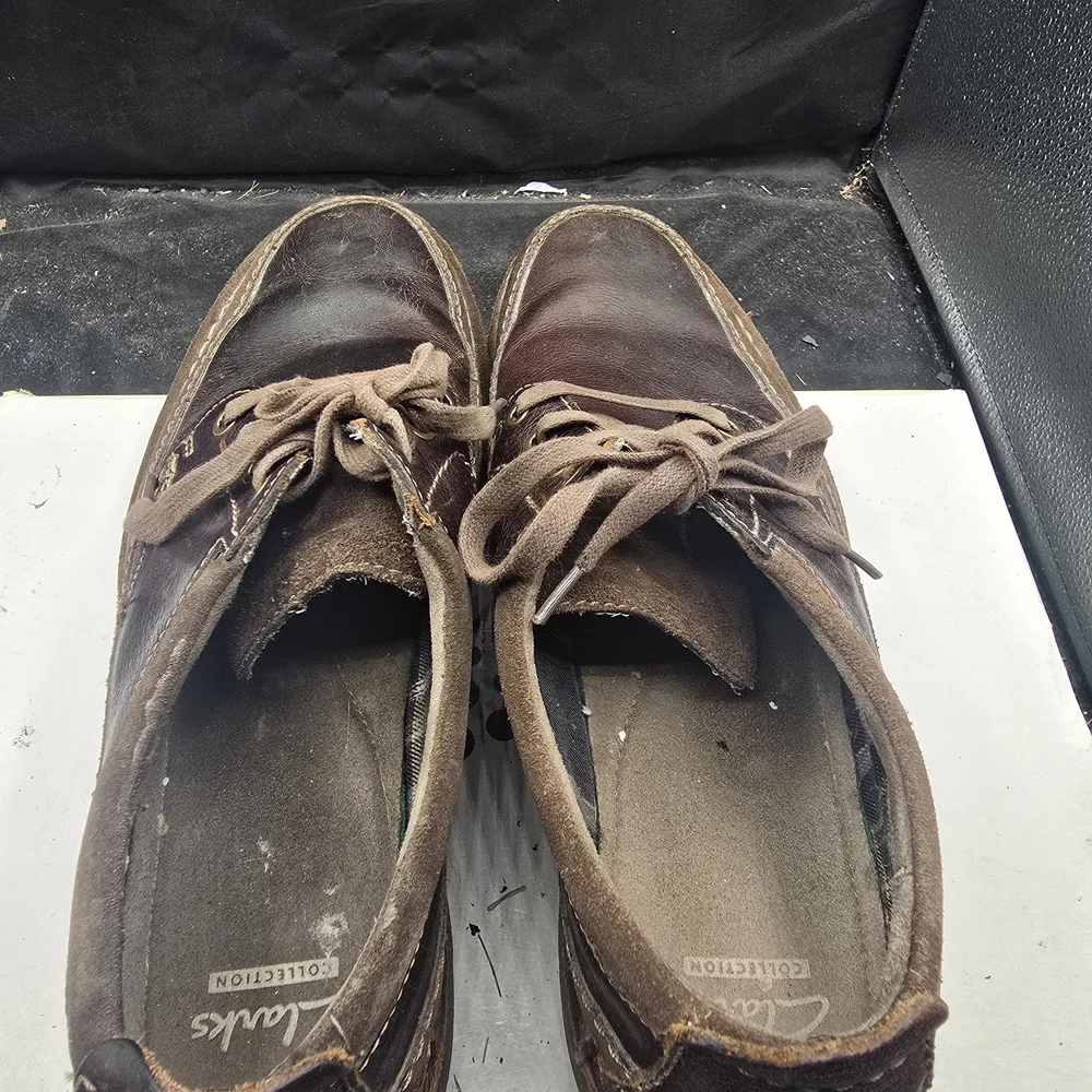Clarks Men's Dark Brown Leather‎ Oxfords